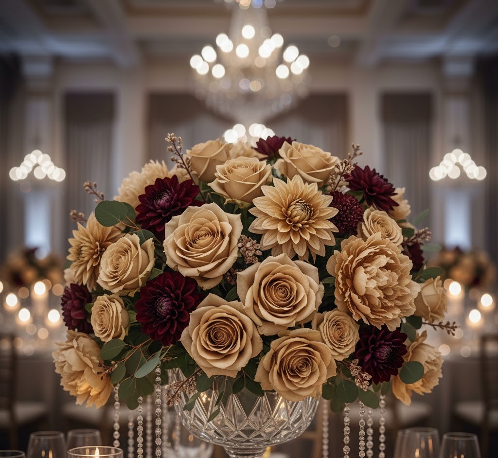Elegant floral centerpiece design
